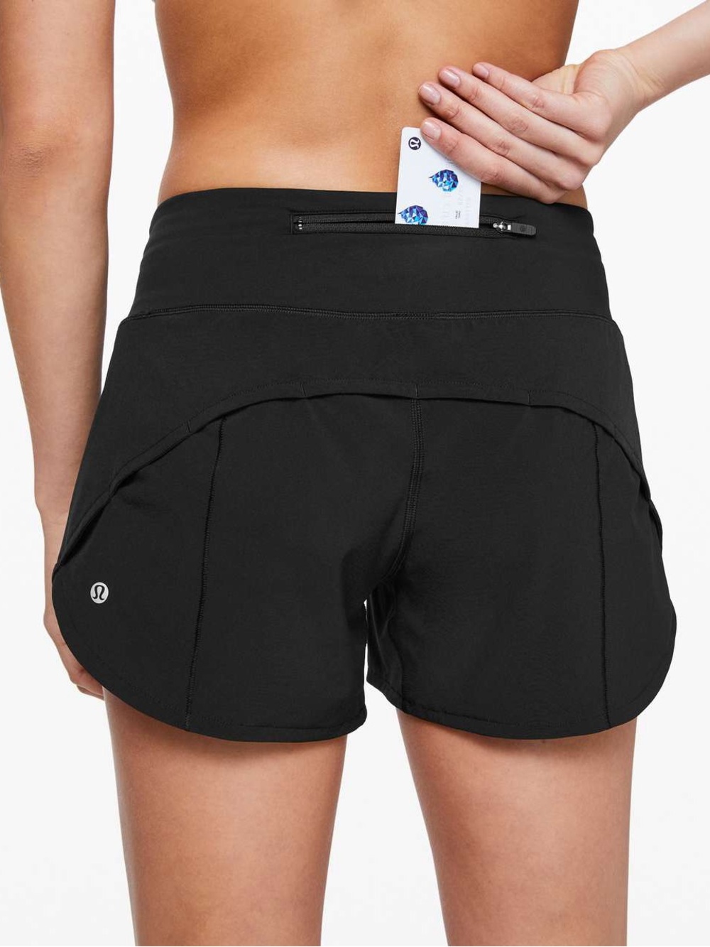 Lululemon Speed Up Short Long *4" Updated Fit Black Size 8